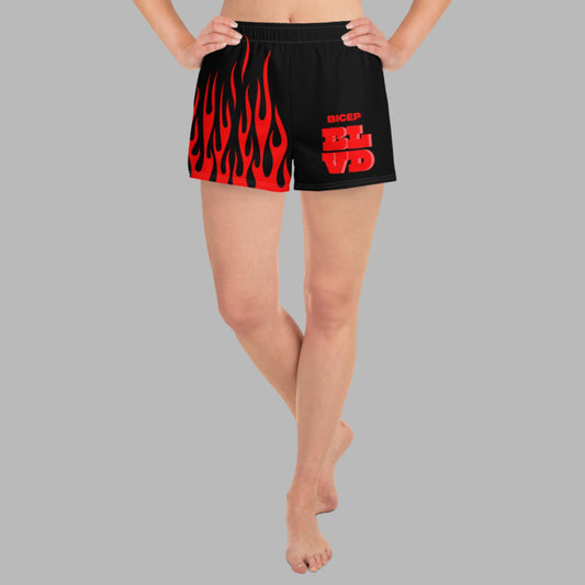 BBLVD - Women's Flame Gym Shorts